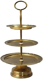 8 Sets 15’’ 3-Tier Cake Tray Stand Handle, Multi-Tier Metal Dessert Fruit Center Rod Heavy Duty Hardware Holder, alternate