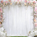 8 x 10 ft White Backdrop Curtains for Photo Background Wrinkle Free Drapes in W4' x H10'(2 panels) in White, alternate view 2