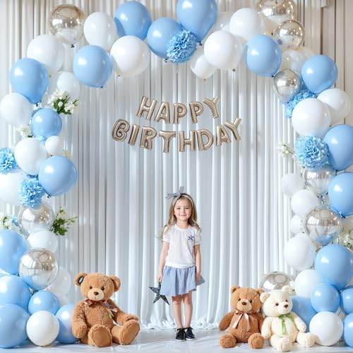 8 x 10 ft White Backdrop Curtains for Photo Background Wrinkle Free Drapes in W4' x H10'(2 panels) in White, alternate view 3