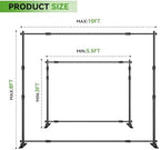 8'x10' Background Stand Backdrop Support System Set- Photo Video Muslin Studio Backdrop Stand with Carry Bag, alternate view