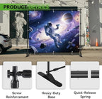 8'x10' Background Stand Backdrop Support System Set- Photo Video Muslin Studio Backdrop Stand with Carry Bag, alternate view