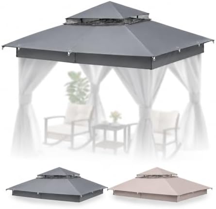 8'x8' Gazebo Replacement Double Canopy Top