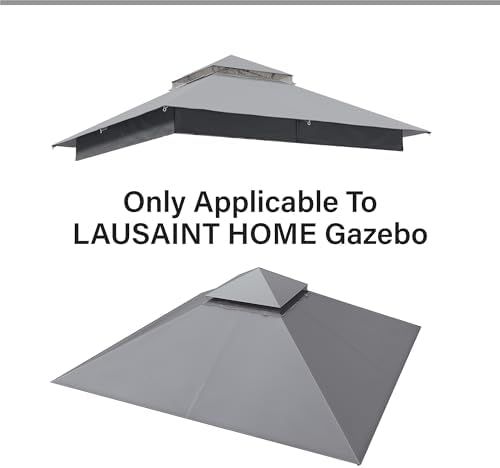 8'x8' Gazebo Replacement Double Canopy Top, alternate view 2
