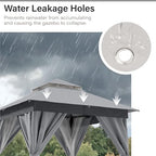 8'x8' Gazebo Replacement Double Canopy Top, alternate view 5
