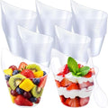 80 Pack 7 Oz Clear Clear Plastic Dessert Cups in 7 oz in Clear