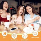 80 Pack 7 Oz Clear Clear Plastic Dessert Cups in 7 oz in Clear, alternate view 4