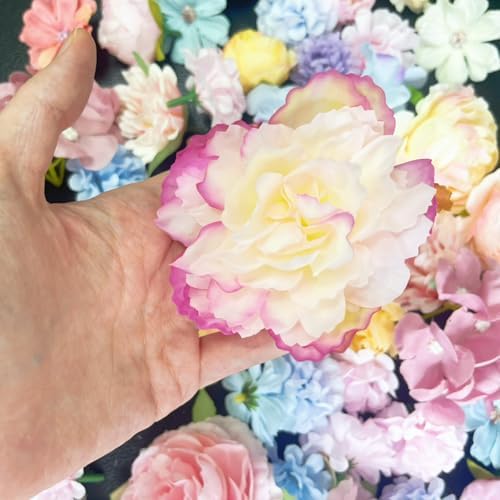 80 Pcs Floating Flowers for Wedding Decorations Flower Garlands Artificial Wildflower Vines Floral Hanging, alternate view 5