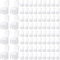 80 Pcs White Spandex Chair Covers with Skirt for Dining Wedding