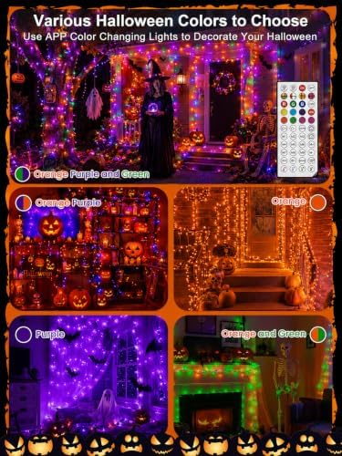 800 LED RGB String Light Outdoor Indoor, Halloween Lights Plug in, alternate view 2