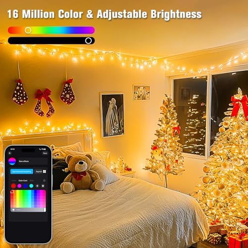 800 LED RGB String Light Outdoor Indoor, Halloween Lights Plug in, alternate view 4