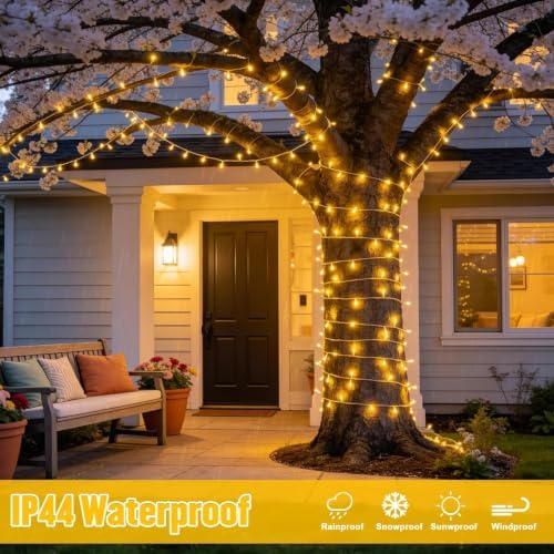 800 LED String Lights Indoor Outdoor Christmas Lights Plug in, alternate view 2