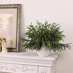 80Pcs 18"Lifelike Touch Artificial Christmas Norfolk Pine Branches for Vase, alternate view 2