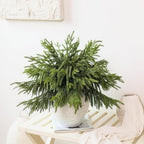 80Pcs 18"Lifelike Touch Artificial Christmas Norfolk Pine Branches for Vase, alternate view 3