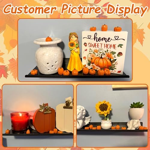 80Pcs Mini Pumpkins for Crafts, Fall Decorations for Home, Orange, alternate view 4