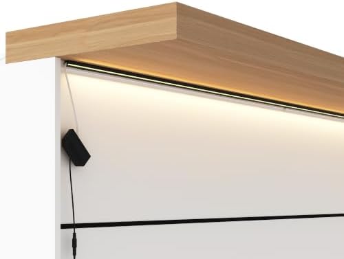 82.7" Large Bar Table Kitchen Station, Home Bar Unit with Lighting, 3 Drawers & 4 Shelves, Bar Cabinets, alternate view 6