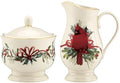 847266 Winter Greetings Sugar & Creamer Set, Christmas & Holiday Hosting in Red & Green
