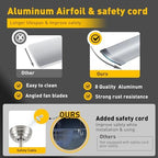 84Inch Industrial Ceiling Fan no Lights,8 Aluminum Blades, Brushed Nickel, alternate view 3