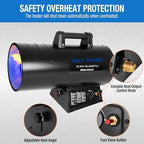 85,000 BTU Propane Torpedo Heater, Portable Forced Air Heater with Adjustable Output for Garage & Jobsite, CSA, alternate