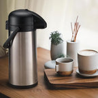 85 oz (2.5L) Airpot Coffee Carafe with Pump, Insulated Stainless Steel Coffee Dispenser, Coffee Carafes for, alternate view 2