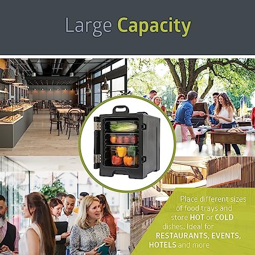 85 qt. Commercial-Grade Insulated Food Pan Carrier for 5 Full-Size Pans, End-Loading Non-Electrical Stackable, alternate view