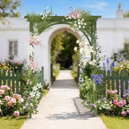 85in Wooden Arbor Garden Arch, Wedding Arch for Ceremony, Wood Trellis for Plant Climbing, Christmas Decor, alternate view 6