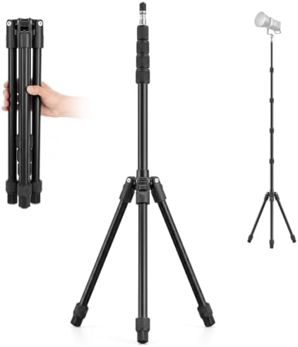 86" Light Stand Photography, Portable Reverse Folding Tripod Stand