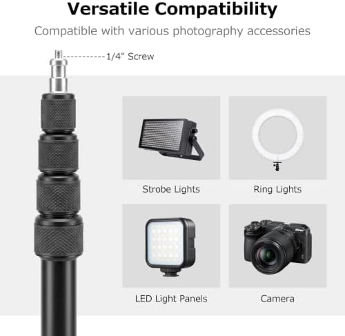 86" Light Stand Photography, Portable Reverse Folding Tripod Stand, alternate view 2