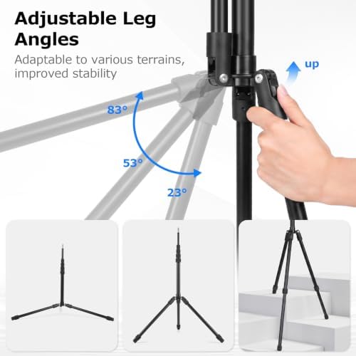 86" Light Stand Photography, Portable Reverse Folding Tripod Stand, alternate view 4