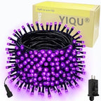 87.8FT 240 LED Linkable Purple Lights String Outdoor Plug in
