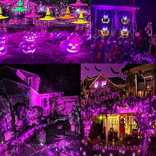 87.8FT 240 LED Linkable Purple Lights String Outdoor Plug in, alternate view 2