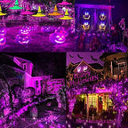 87.8FT 240 LED Linkable Purple Lights String Outdoor Plug in, alternate view 2