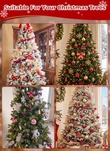 88pcs Red and Gold Christmas Ornaments Set, Christmas Tree Decorations, alternate view 3