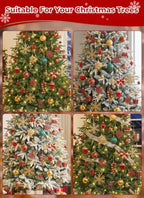 88pcs Red&Green&Gold Christmas Ornaments Set, Christmas Tree Decorations, alternate view 3