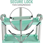 89-349 Pack-N-Roll Folding Collapsible Service Cart, 150LB Capacity, Teal, alternate view 5