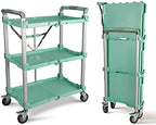 89-353 Pack N Roll Collapsible Service Cart, XL, 300LB Capacity, Teal
