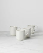 893549 French Perle Scallop 4-Piece Mug Set in 4 Count (Pack of 1) in White, alternate view 3