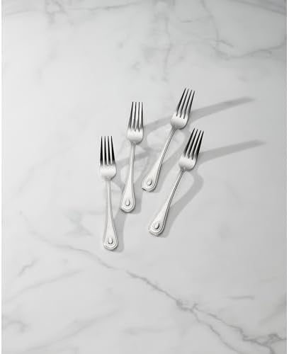 894742 French Perle Dinner Forks, Set Of 4 in Silver, alternate view 3
