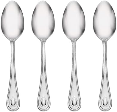 894744 French Perle Dinner Spoons, Set Of 4