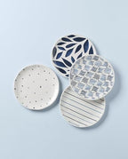 895235 Blue Bay Melamine Assorted Accent Plates, Set of 4, Lightweight Melamine Material in Multicolor, alternate view 3