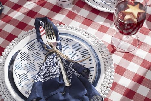 895235 Blue Bay Melamine Assorted Accent Plates, Set of 4, Lightweight Melamine Material in Multicolor, alternate view 4