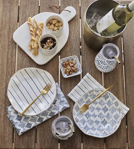 895235 Blue Bay Melamine Assorted Accent Plates, Set of 4, Lightweight Melamine Material in Multicolor, alternate view 6