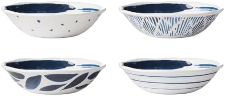 895236 Blue Bay Melamine Assorted All-Purpose Bowls, Set of 4, Lightweight Melamine Material in Multicolor