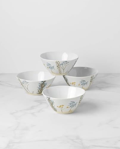 896609 Wildflowers All-Purpose Bowls, Set of 4 in 4 Count in White, alternate view 3