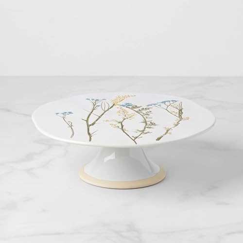 896610 Wildflowers Cake Plate in 1 Count in White, alternate view 2