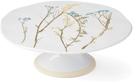 896610 Wildflowers Cake Plate in 1 Count in White, alternate view 3