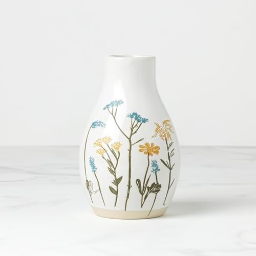 896641 Wildflowers Medium Vase in White, alternate view 2