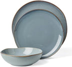 897199 Organic Shades 12-Piece Dinnerware Set, Slate Blue in Blue, alternate view 3