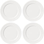 897286 Tin Can Alley Dinner Plates, Set of 4 in 4 Count in White