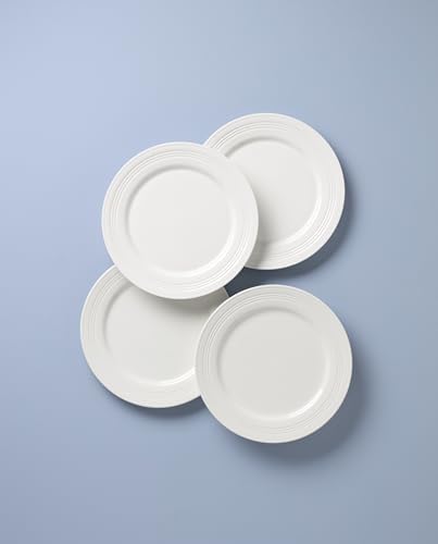 897286 Tin Can Alley Dinner Plates, Set of 4 in 4 Count in White, alternate view 3