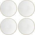 897315 Trianna Coupe Salad Plates, Set of 4 in 4 Count in White